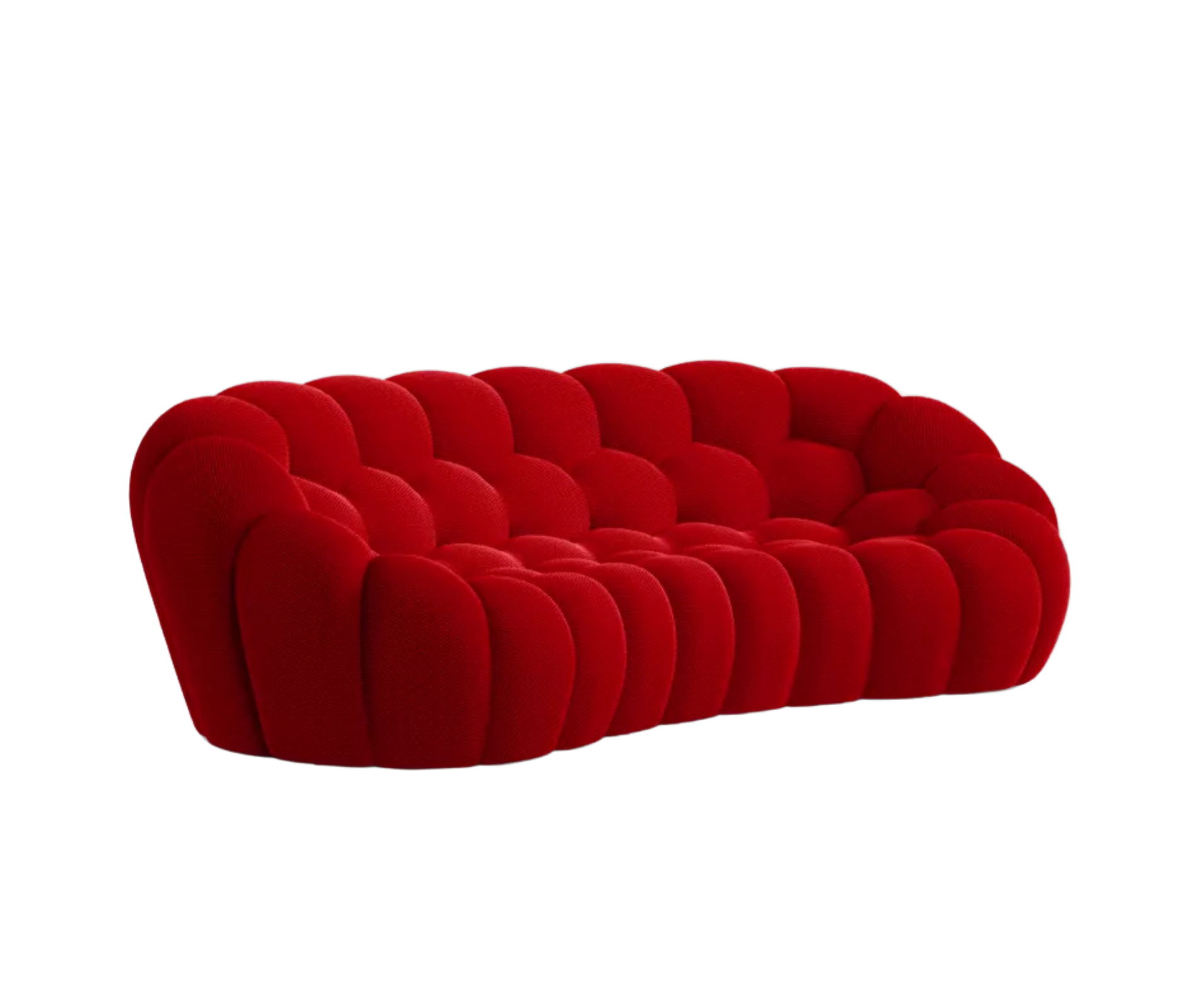 BubbleMood 3–4 Seater Sofa - Red